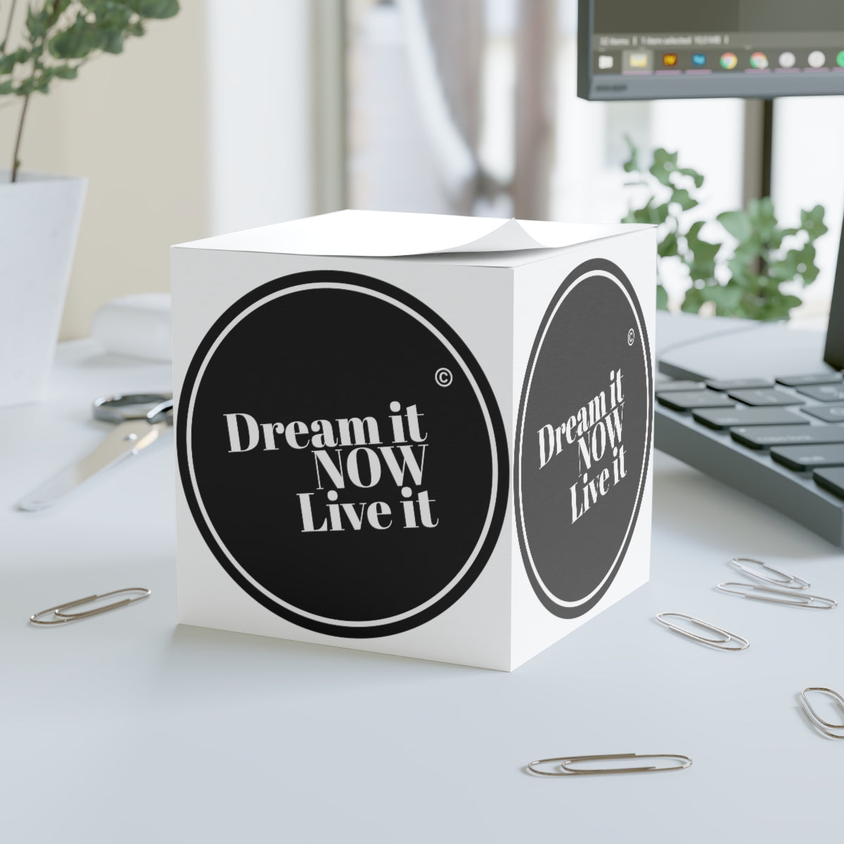 Dream it NOW Live it Note Cube